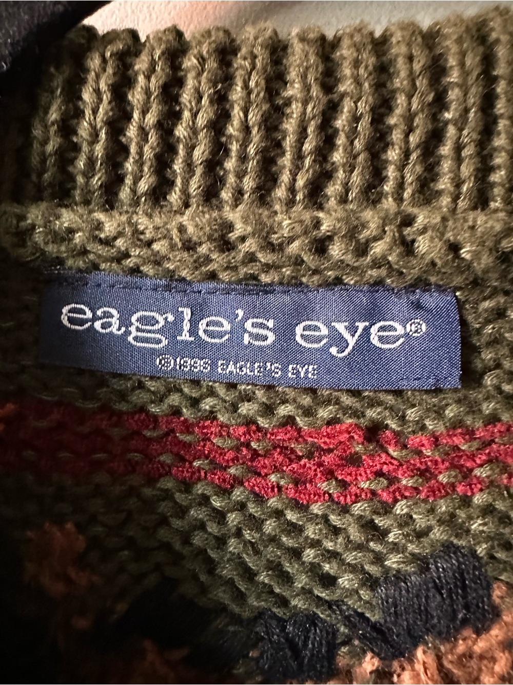 1996 Eagles Eye Hunting Fox Dog Ramie Cotton Sweater Vest - Picture 6 of 8